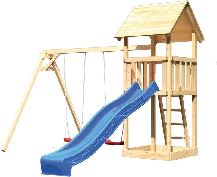 Produktbild Karibu Spielturm Lotti mit Doppelschaukel