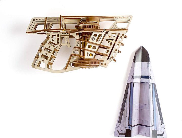 Actual product image Ugears Aircraft starter mechanical model kit