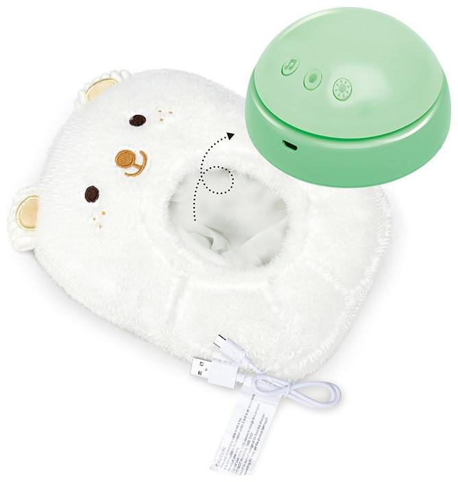Actual product image Hape Music Plush Bear with Sleep Light