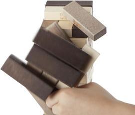 Actual product image Hasbro Gaming Jenga Game: Rustic Series Edition - Amazon Exclusive