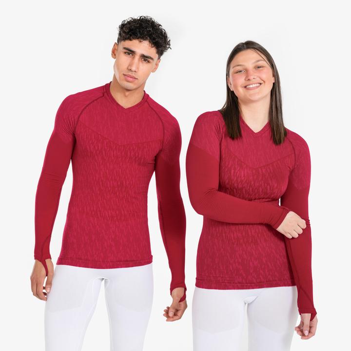 Actual product image Kipsta Women's/men's football functional shirt long sleeve - Keepdry pink (XL)