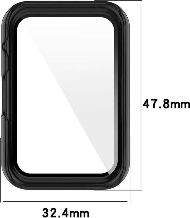 Actual product image Cover-Discount OPPO Watch Free - Protective Case with bulletproof glass black