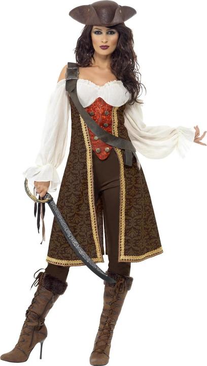 Actual product image Smiffys Womens/Ladies Wench High Seas Pirate Costume Set (S)