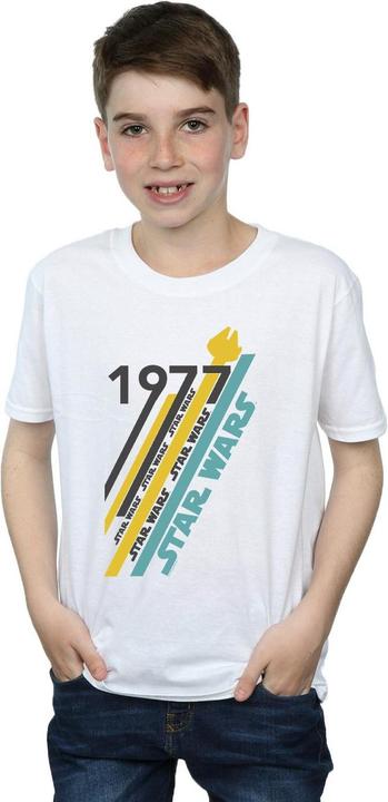 Actual product image Star Wars Boys Retro 77 Stripes T-Shirt (116)