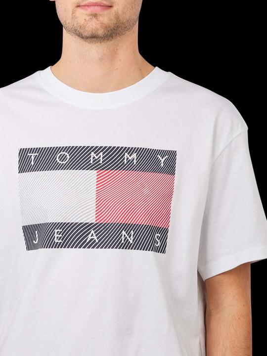 Actual product image Tommy Hilfiger Tommy Jeans Reflective Wave Flag T-Shirt white (S)
