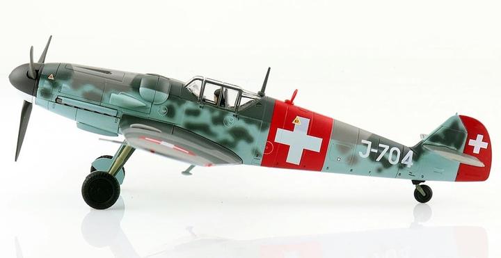 Immagine prodotto Hobby Master Messerschmitt BF 109G-6, SCALA 1:48, J-704 Fliegerkompanie 7 Swiss Air Force. Me
