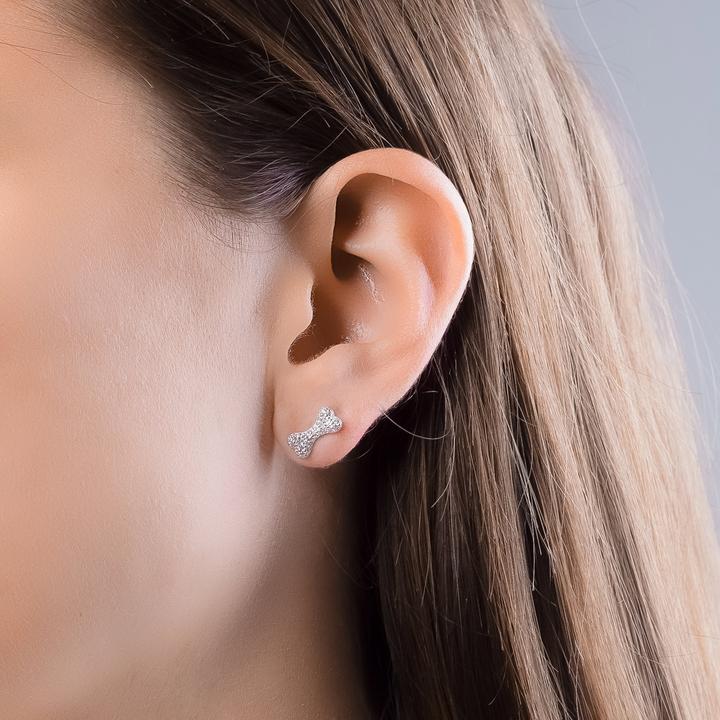 Produktbild Seinerzeit Bone Knochen Ohrstecker (Silber 925)