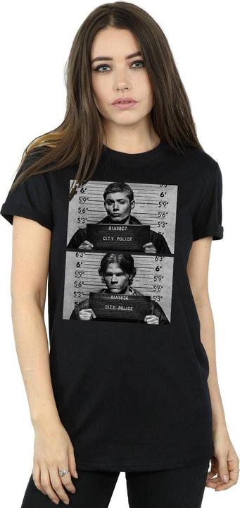 Immagine prodotto Supernatural Winchester Maglietta Ampia Foto Segnaletica Donna (4XL)