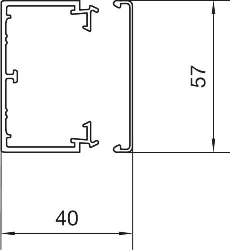 Produktbild Hager Kabelkanal (L x B x H) 2000 x (Kabelkanal, 200 cm)