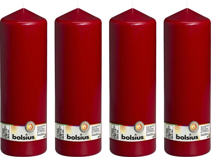Produktbild Bolsius 4er-Set Stumpenkerze (4 Stk.)