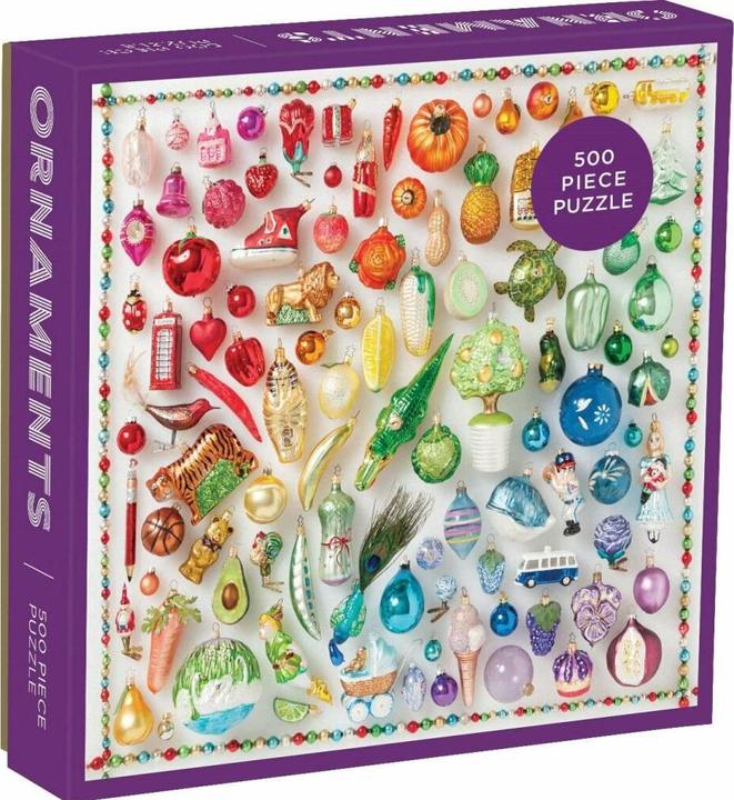 Actual product image Abrams & Chronicle 51745 - Rainbow Ornaments - Puzzle, 500 pieces (500 pieces)