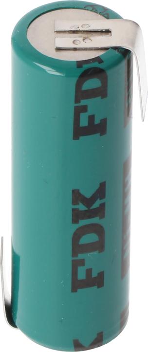 Actual product image FDK Rechargeable battery 4/5AA solder tabs Z-shape, industrial design Flattop (1 pcs., 1100 mAh, Chargers without battery)