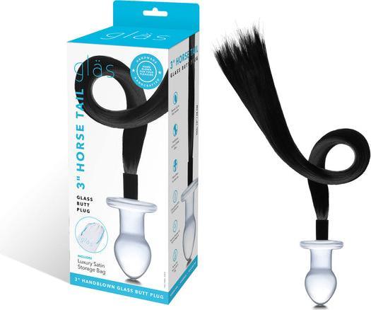 Produktbild Gläs Horse Tail Glass Butt Plug