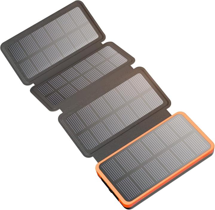 Immagine prodotto Hiluckey Solar Powerbank mit 4 Solarpanels (25000 mAh, 15 W)