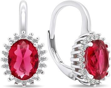 Image du produit Brilio Silver - Boucles d'oreilles de luxe en argent avec zircons EA422WR