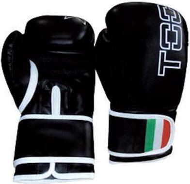 Sko Boxing gloves TOORX LEOPARD BOT-002 10oz black eco leather (10 OZ)
