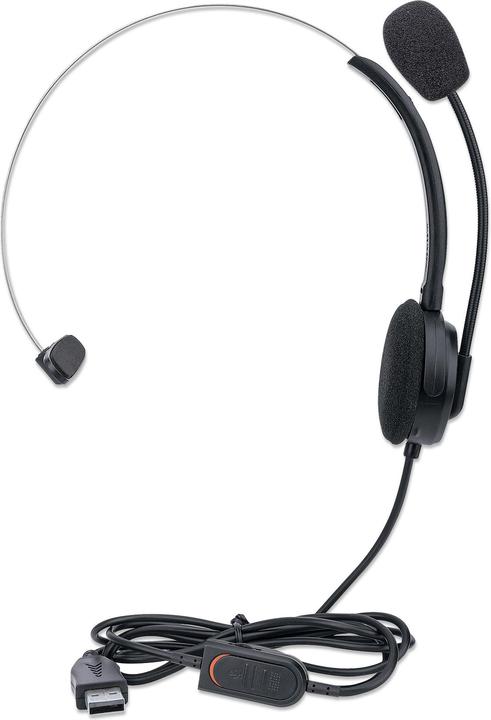 Image du produit Manhattan Casque USB mono (Filaire, USB-A)