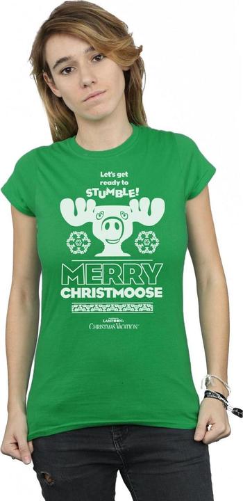 Immagine prodotto National Lampoon´s Vacation National Lampoon's Christmas Vacation Merry Christmoose Maglietta Donna (XL)