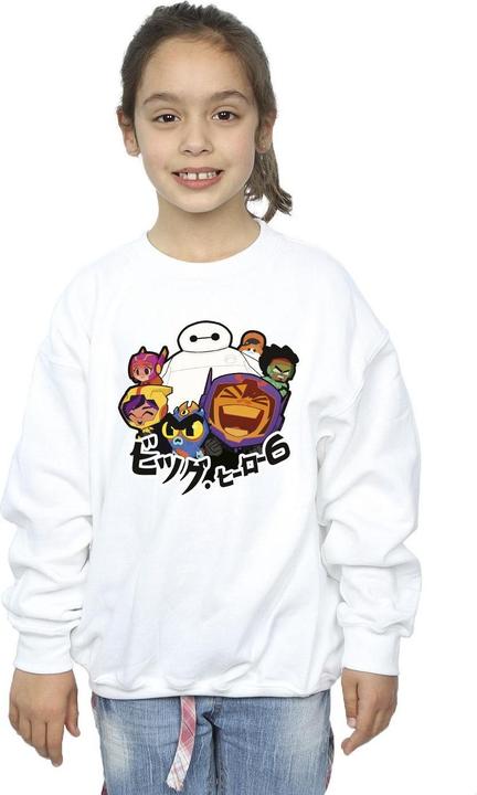 Immagine prodotto Disney Big Hero 6 Baymax Group Manga Felpa Ragazze (152, 158)