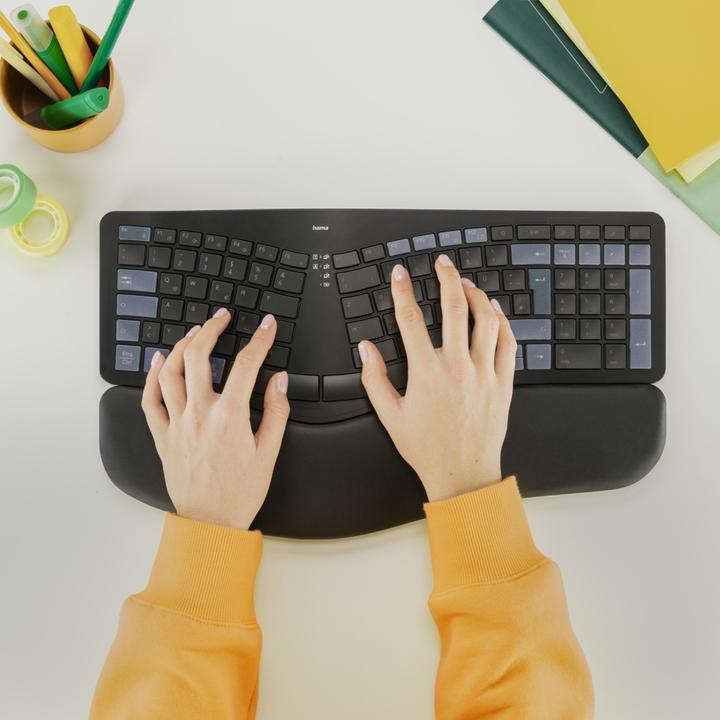 Immagine prodotto Hama WK-900 Tastiera Bluetooth® tedesca, QWERTZ Nero Tasti multimediali (DE, Senza fili)