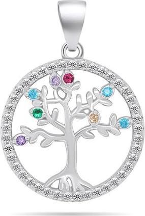 Actual product image Brilio Silver - Shiny silver pendant Tree of Life PT114W