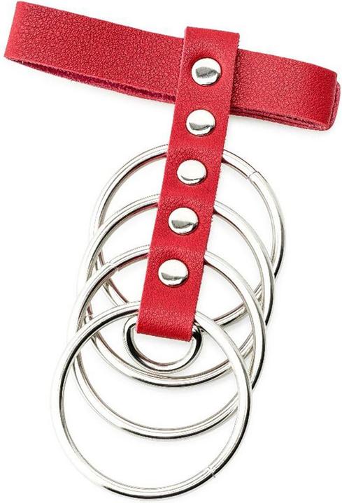 Immagine prodotto Zenn Red PU Leather Cockring with Metal support (4.50 cm)