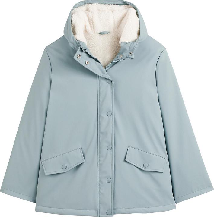 La Redoute Collections Regenjacke mit Kapuze & Teddyfleece-Futter