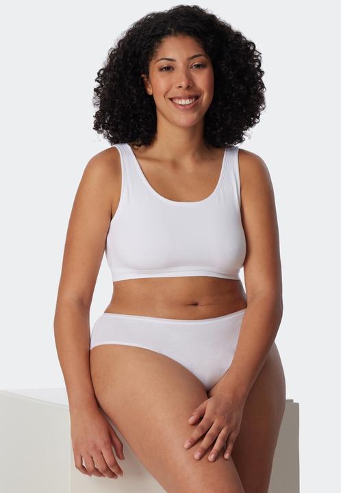 Image du produit Schiesser Bustier sans bonnet pour femme Soutien-gorge 95/5 Organic Cotton durable | 2 pièces (46, lot de 2)