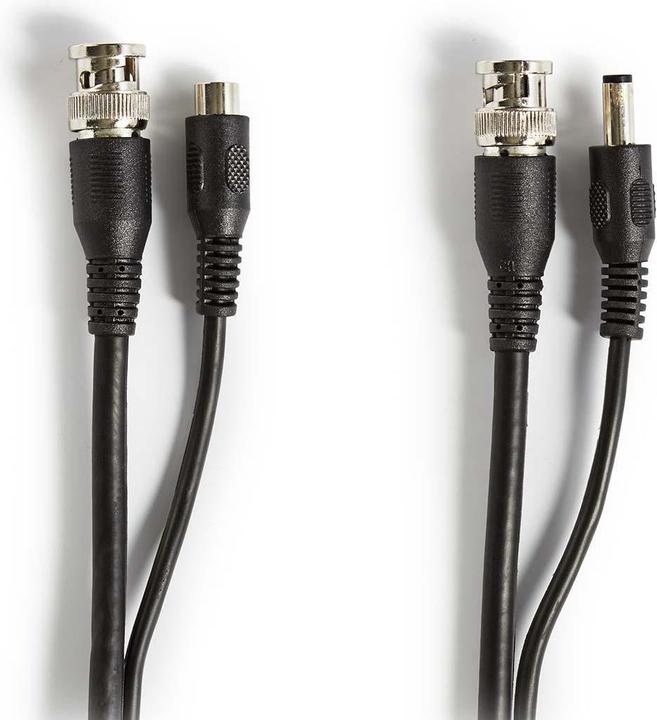 Produktbild Nedis CCTV-Kabel RG59 mit vormontierten BNC- und DC-Steckern, 10 m Siamesisches Kabel für Überwachun (S/FTP, CAT5, 10 m)