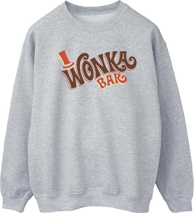 Actual product image Willy Wonka & the Chocolate Factory Womens/Ladies Bar Logo Sweatshirt (4XL)