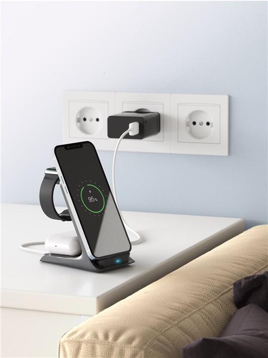 Image du produit Goobay Chargeur sans fil pour 3 appareils / 15W (15 W)