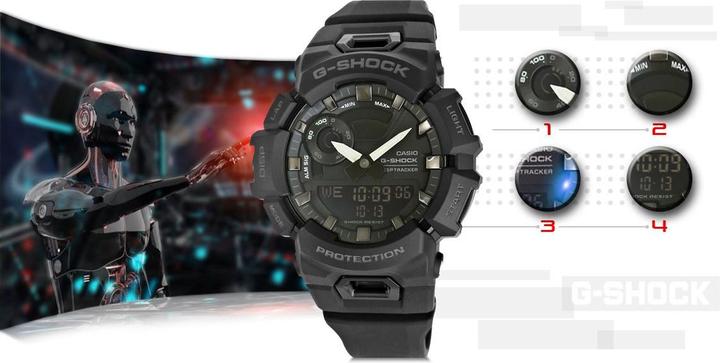 Immagine prodotto G-Shock G-Squad (Orologio digitale, Orologio da polso analogico, Pedometro, 48.90 mm)