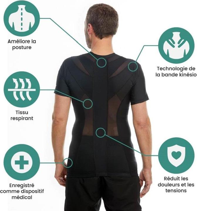 Produktbild Anodyne Posture Shirt 2.0 Herren schwarz XXL (XXL)
