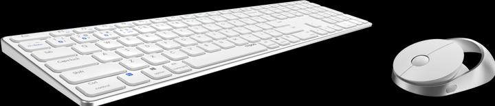 Actual product image Rapoo 9850M DE layout, white (DE, Wireless)