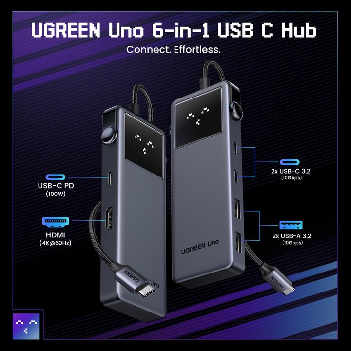 Produktbild Ugreen Uno (USB-C, 6 Ports)