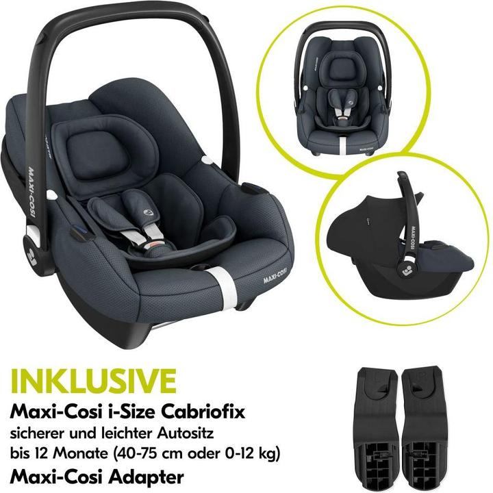 Produktbild Hauck 3in1 Kinderwagen-Set Walk N Care Air Trio Kinderwagen 3 in 1