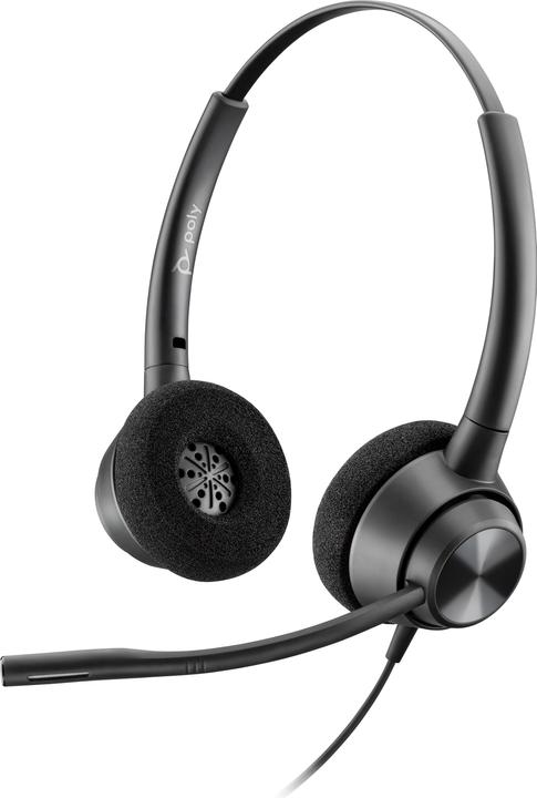 Poly HP EncorePro 320 USB-C Stereo Headset, Wired, Office/Call center, 105 g, Headset, Black (Kabelgebunden, USB-C)