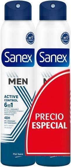 Actual product image Sanex Deo Spray Men Active Control 200 ml Duplo (Spray, 200 ml)