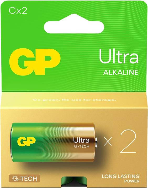Produktbild GP Batteries Ultra Alkaline Batterie C Baby 1,5V 2er Blister (2 Stk., C)