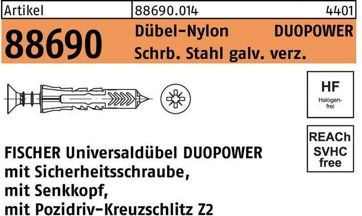 Immagine prodotto Fischer 94627 Unidue UX50 8X50 R RH N NV (50 pz.)