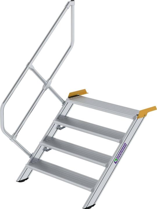 Actual product image Munk Stairs 45ï¿½ tread width 1000 mm 4 treads aluminium ribbed (100 cm)