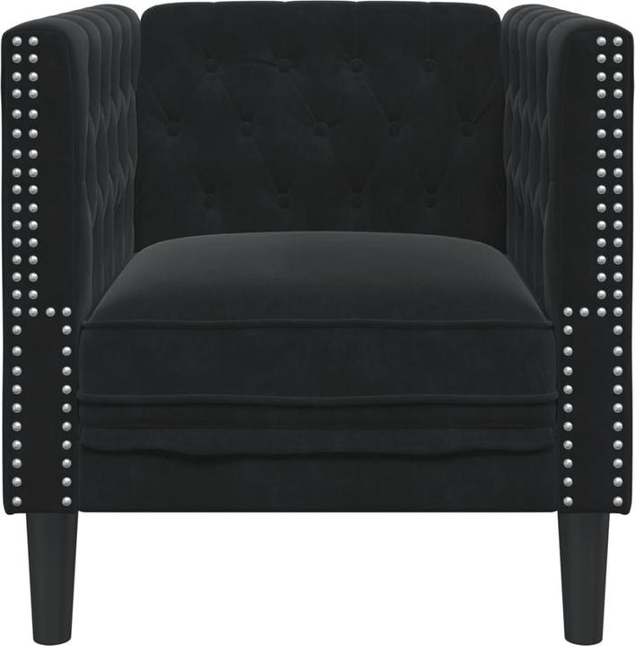 Produktbild VidaXL Chesterfield Sessel Loungesessel Clubsessel Sofa Polstersessel Schwarz
