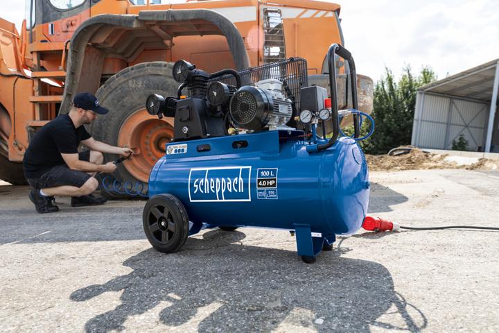 Actual product image Scheppach Compressor HC550TC 400V (10 bar, 100 l)