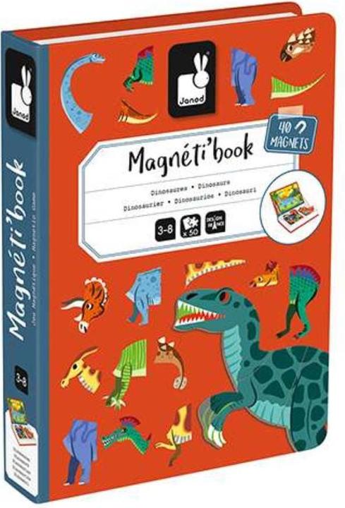 Immagine prodotto Janod Dinosauro del libro di Magneti (Inglese, Italiano, Francese, Tedesco)