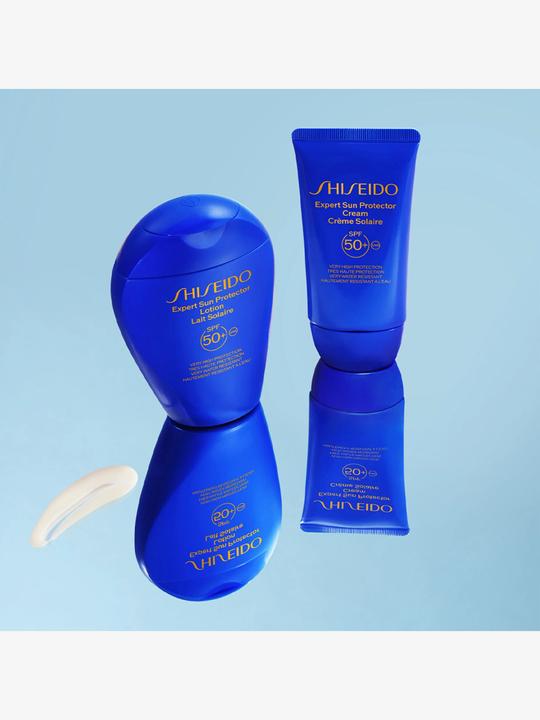 Actual product image Shiseido Expert Sun (Sun lotion, SPF 50+, 150 ml, 208 g)