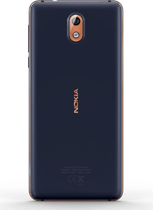 Immagine prodotto Nokia 3.1 (16 GB, Rame blu, 5.20", Doppia SIM Ibrida, 13 Mpx, 4G)