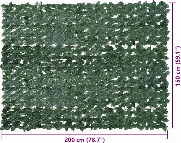 Produktbild VidaXL Balkon-Sichtschutz mit Blättern (150 cm)