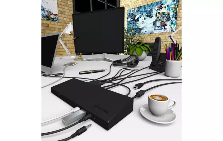 Produktbild Icy Box Dockingstation Notebook USB-C -> 3x Videoausgabe 60H (USB-C, 14 Ports)