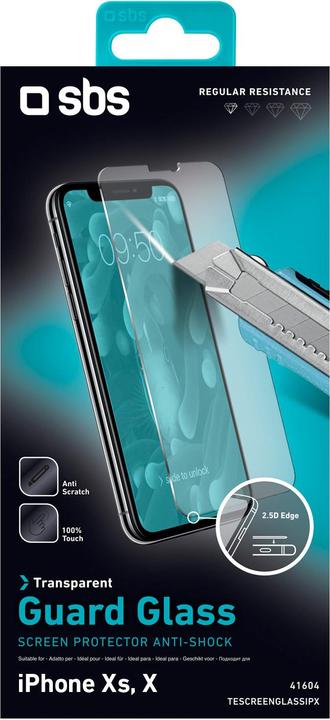 Produktbild SBS Glas-Displayschutz (1 Stück, Apple iPhone X, Apple iPhone 11 Pro)