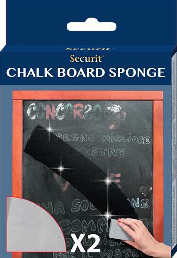 Image du produit Securit Tableau à craie - Jeu de 2 éponge